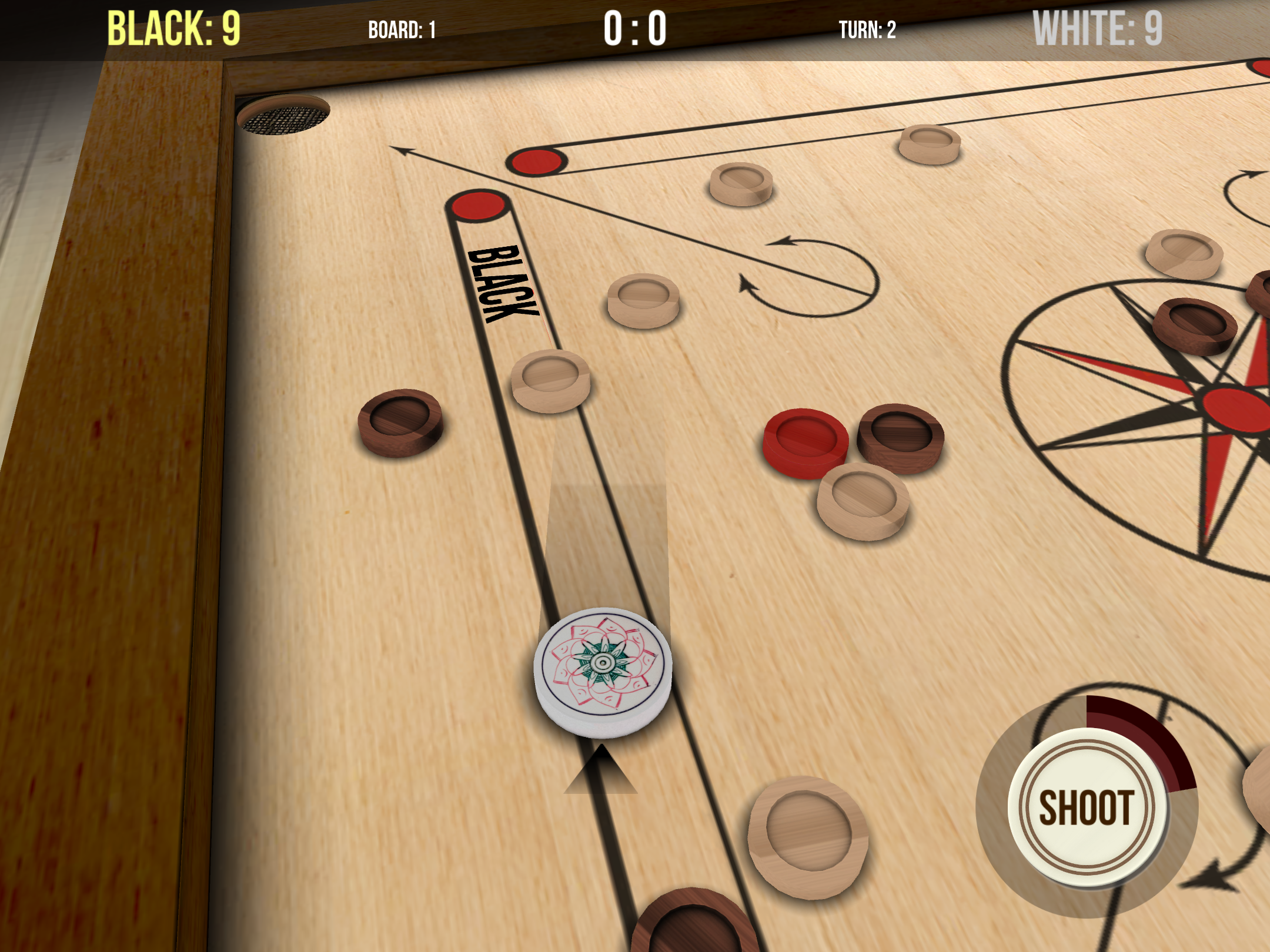 Carrom Deluxe gameplay screenshot